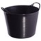 Gorilla Recycled Flexi Tub, 38 Litre, Black Gorilla Recycled Flexi Tub, 38 Litre, Black