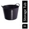 Gorilla Recycled Flexi Tub, 38 Litre, Black Gorilla Recycled Flexi Tub, 38 Litre, Black