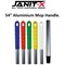 Janit-X Aluminium Socket Mop Handle, Yellow Janit-X Aluminium Socket Mop Handle, Yellow
