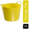 Gorilla Flexi Tub, 14 Litre, Yellow