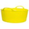 Gorilla Shallow Flexi Tub, 15 Litre, Yellow