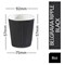 Belgravia Triple Walled Ripple Paper Cups, 227ml, Black, Pack of 25
