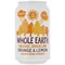 Whole Earth Organic Sparkling Orange & Lemon, 24x330ml Cans