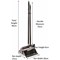 Fixtures Basic Lobby Dustpan Brush with Self Closing Lid