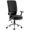 Chiro High Back Operator Chair, Height Adjustable Arms, Black