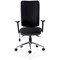 Chiro High Back Operator Chair, Height Adjustable Arms, Black - Delivered Built