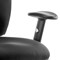 Chiro High Back Operator Chair, Height Adjustable Arms, Black - Delivered Built