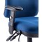 Chiro High Back Operator Chair, Height Adjustable Arms, Blue