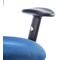Chiro High Back Operator Chair, Height Adjustable Arms, Blue