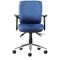 Chiro Medium Back Operator Chair, Height Adjustable Arms, Blue - Delivered Built