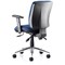 Chiro Medium Back Operator Chair, Height Adjustable Arms, Blue - Delivered Built