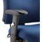 Chiro Medium Back Operator Chair, Height Adjustable Arms, Blue - Delivered Built