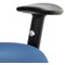 Chiro Medium Back Operator Chair, Height Adjustable Arms, Blue - Delivered Built