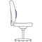 Chiro Medium Back Operator Chair, Height Adjustable Arms, Blue - Delivered Built