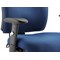Chiro Medium Back Operator Chair, Height Adjustable Arms, Blue