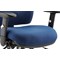 Chiro Medium Back Operator Chair, Height Adjustable Arms, Blue