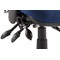 Chiro Medium Back Operator Chair, Height Adjustable Arms, Blue