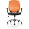 Dura Operator Chair, Fixed Height Arms, Orange