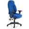 Galaxy Operator Chair, Height Adjustable Arms, Blue - Delivered Built