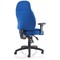 Galaxy Operator Chair, Height Adjustable Arms, Blue