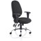 Lisbon Task Operator Chair, Height Adjustable Arms, Black