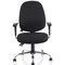Lisbon Task Operator Chair with Arms, Black, Assembled