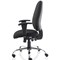 Lisbon Task Operator Chair, Height Adjustable Arms, Black - Delivered Built