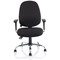 Lisbon Task Operator Chair, Height Adjustable Arms, Black
