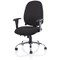Lisbon Task Operator Chair, Height Adjustable Arms, Black