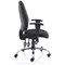 Lisbon Task Operator Chair, Height Adjustable Arms, Black