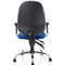 Lisbon Task Operator Chair, Height Adjustable Arms, Blue - Delivered Built
