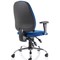 Lisbon Task Operator Chair with Arms, Blue, Assembled