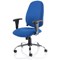 Lisbon Task Operator Chair, Height Adjustable Arms, Blue