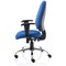 Lisbon Task Operator Chair, Height Adjustable Arms, Blue