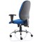 Lisbon Task Operator Chair, Height Adjustable Arms, Blue