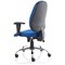 Lisbon Task Operator Chair with Arms, Blue