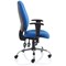 Lisbon Task Operator Chair, Height Adjustable Arms, Blue
