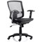 Palma Mesh Operator Chair, Height Adjustable Arms, Black