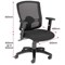 Portland Operator Chair, Height Adjustable Arms, Black