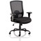 Portland Heavy Duty Operator Chair, Height Adjustable Arms, Black