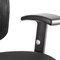 Portland III Operator Chair, Height Adjustable Arms, Black - Delivered Built