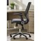 Relay Black Mesh Back Bonded Leather Operator Chair, Folding Arms, Black