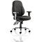 Storm Operator Chair, Height Adjustable Arms, Black