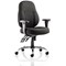 Storm Operator Chair, Height Adjustable Arms, Black - Delivered Built