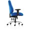 Storm Operator Chair, Height Adjustable Arms, Blue - Delivered Built