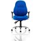 Storm Operator Chair, Height Adjustable Arms, Blue - Delivered Built