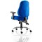 Storm Operator Chair, Height Adjustable Arms, Blue - Delivered Built