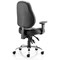 Storm Bonded Leather Operator Chair, Height Adjustable Arms, Black