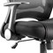 Zeus Task Mesh Back Operator Chair, Folding Arms, Black - Delivered Built