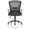 Zeus Task Mesh Back Operator Chair, Folding Arms, Black